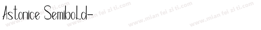 Astonice Semibold字体转换
